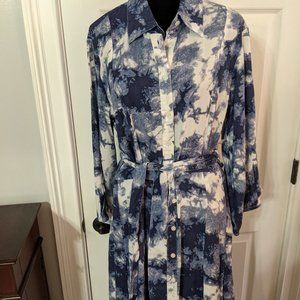 Venus Maxi-Dress Blue Floral